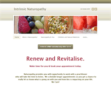 Tablet Screenshot of intrinsicnaturopathy.com.au